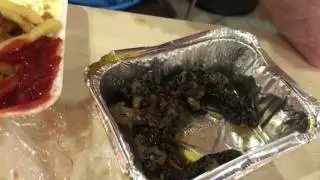 Eating caterpillars in Kinshasa