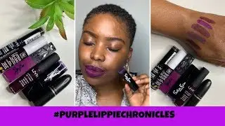 #PurpleLippieChronicles | MY PURPLE LIPSTICK COLLECTION | SWATCH + TRY ON