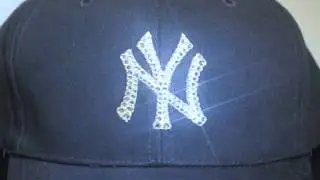 New York Yankees Swarovski Crystal Bling Rhinestone Hat Cap