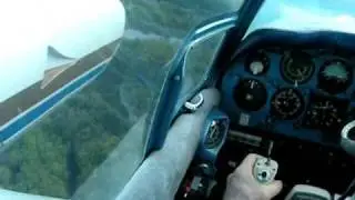 Beechcraft Baron Cockpit View of Landing