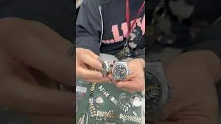 Comparing 2 vintage Rolex Explorer 2 reference 1655 at the trade show #rolex #watches #business
