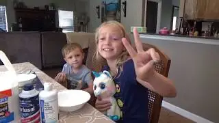 How to make FLUFFY SLIME easy!  DIY Sunset Kay episode 13
