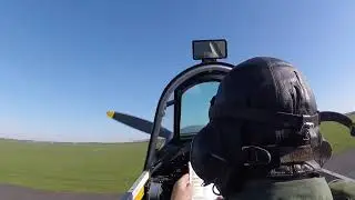 Hawker, Hurricane taxi, and takeoff ￼ wearing some very original Battle of Britain equipment! ￼