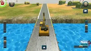 US Army Bridge Builder Game / Construction Simulation Game / Android Gameplay Video