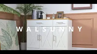 The Walsunny Kitchen Buffet Sideboard Cabinet is a total must-have! 😍