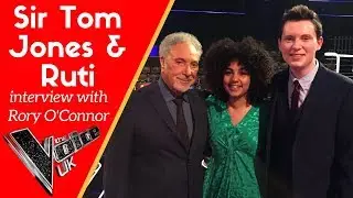 Sir Tom Jones and Ruti Olajugbagbe interview with Rory O'Connor at The Voice UK 2018 final