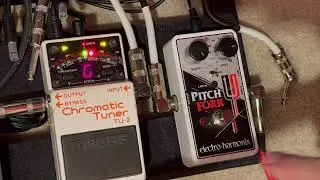 Electro-Harmonix Pitchfork bass changing pitch