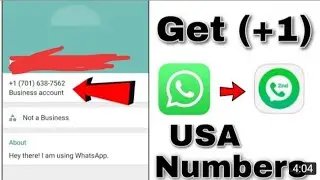 Get USA (+1) Virtual Number for Whatsapp|Create fake Whatsapp account with Fake Number|fake Whatsapp