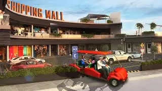 Shopping mall radio taxi:car driving taxi game gameplay #gangstergamod