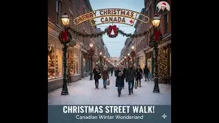 #CanadaChristmas #StreetWalking #ChristmasInCanada #WinterWalk #CanadaLife #StreetWalk
