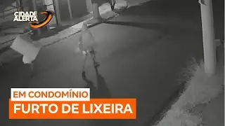 Dupla &eacute; flagrada furtando lixeira em condom&iacute;nio de Ribeir&atilde;o Preto (SP)