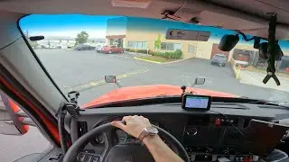 Having To Back Over A Speed Bump In A Semi Truck.  Trucking Life.