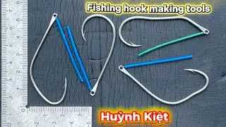 Super beautiful snakehead fish hook making tool - Khu&ocirc;n bẻ lưỡi c&acirc;u Huỳnh Kiệt ĐT 0919111169