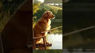 Fishing Time 🎣🐶 | Chill Dog Shorts #dog