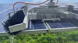 【How the challenge of frame cleaning solved by PhiCleaner】#solarcleanrobot #photovoltaic #farmsolar