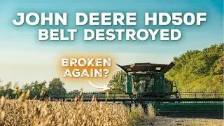 Ремонт ремня 50-футовой полотняной головки John Deere