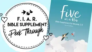 HOMESCHOOL || F.I.A.R. Bible Supplement Peek Through