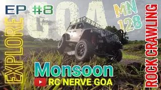 RC Monsoon trails in Goa EP#8 | rock crawler | cinematic video | mn128 #rcjeep #thar #goa #monsoon