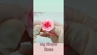 How to make Rose flower with polymer clay