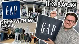 GAP IS BACK ON THE UK HIGH STREET! Gap shop with me and haul | men's fashion