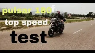 New Pulsar 180f Top speed test