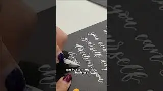 Why I started a calligraphy business in 2018