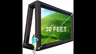 fitnessandfun 30ft Huge Inflatable Projector Screen Review - Pros & Cons - 30ft inflatable projecto