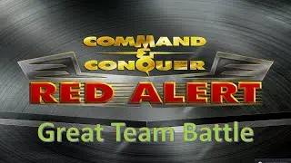 Command and Conquer Red Alert Remastered 4v4 (Great Team Battle on new map)