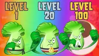 Plants vs Zombies 2 Bonk Choy Level 1 vs Level 20 vs Level 100 PvZ2 #5