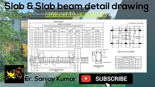 Slab & Slab Beam Detail Drawing by Er Sanjay #civilengineer#drawing #design #slab