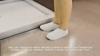 Modern PP Shower Base by Streamline &ndash; Sleek Design for Effortless Bathroom Upgrades