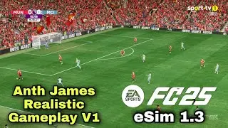 FC25 | FIFFER + DANIELZ + ARTISAN + ANTHJAMS + eSIM MOD | MANCHESTER DERBY | REALISTIC GAMEPLAY