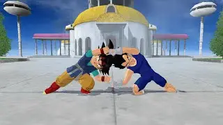 Fusion Goku Jr. And Vegeta Jr. into Gogeta Jr. DBZ Budokai Tenkaichi 3 Mod 【HD】