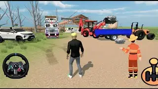 🧐WHY loading stone in TRACTOR 🚜 by JCB machine❓🛟 | DRIVE TATA TRUCK 🤩🛻 FARMING GAME