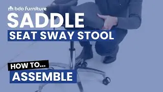 How To Assemble The Saddle Seat Gas Lift Stool with Ergonomic Sway Rocking Seat Action System