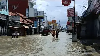Banjir jalan pantura Pamanukan Subang
