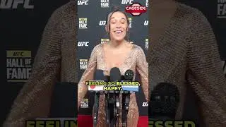 Joanna Jedrzejczyk Reacts To Being Inducted Into The UFC HOF #UFCHOF #UFC303