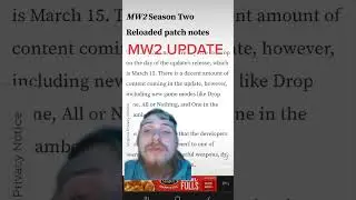 *NEW* MW2 Update Patch Notes📖✏️