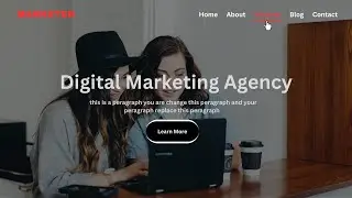 How To Make A website for digital marketing  using HTML and CSS