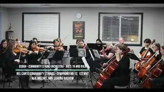 Mozart Symphony No 12, 1. Allegro: Bel Canto Community Strings
