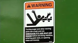 Safety Sign Turning Auger