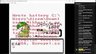 Solo running pokemon Crystal with only Chikorita