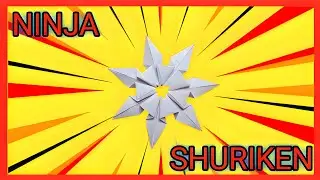 How To Make a Paper Ninja Shuriken | How to make seven pointed ninja shuriken