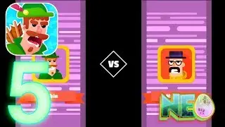 Bowmasters: Gameplay Walkthrough Part 5 - Hard Matches! (iOS, Android)