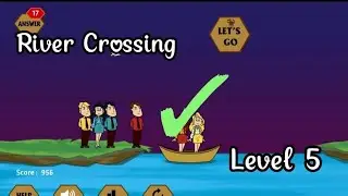 River Crossing level 5🌞🌞#trending #games #rivercrossing #shortvideo 