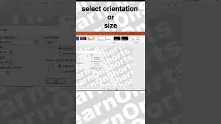 Change ppt slide size or orientation