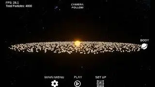 Space crash simulator, part 2,   accretion disk!?