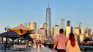 ⁴ᴷ⁶⁰ Manhattan NYC Skyline View | Exchange Place (April 6, 2021)