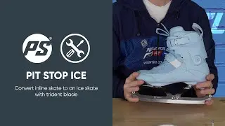⛸️ How to convert inline skate to an ice skate with trident blade - Pit Stop
