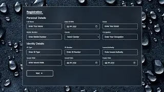 How to Create a Responsive Registration Form || html css and js tutorial